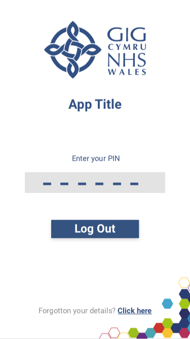 Log In After Timeout, with PIN Request